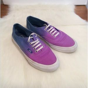 Vans ombré purple blue sneakers unisex